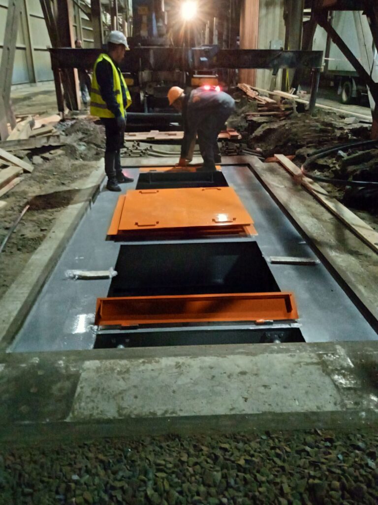 Улаштування фундамента під залізничні ваги, монтаж вагів та ремонт колії.